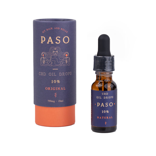 PASO / CBD OIL DROPS / 1500mg / 15ml (10%) / NATURAL – CBD MOTEL